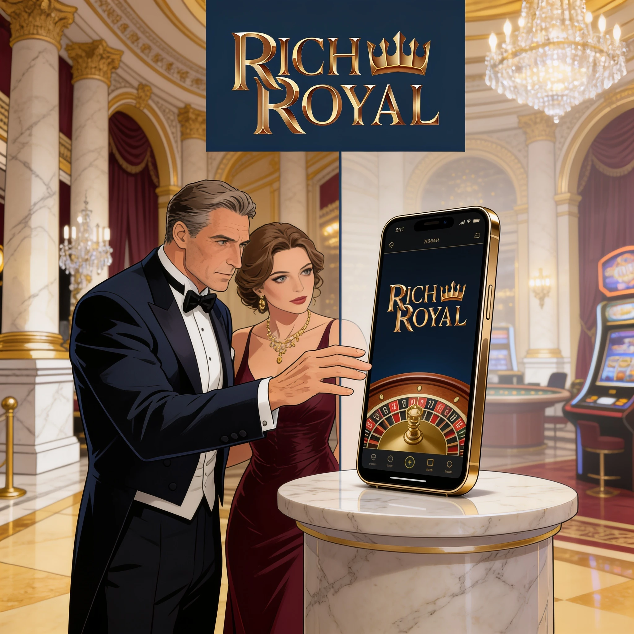 Rich Royal Casino auf dem Smartphone