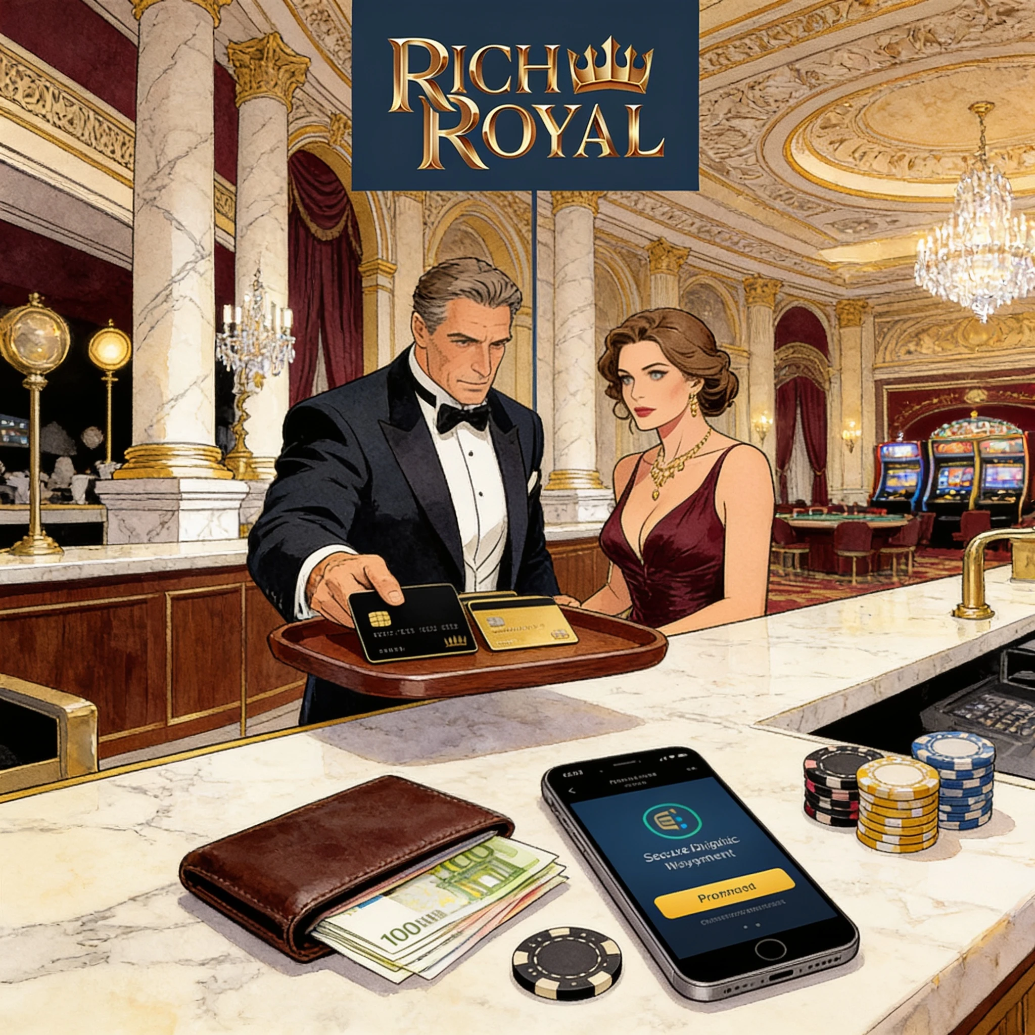 Zahlungen in Euro bei Rich Royal Casino